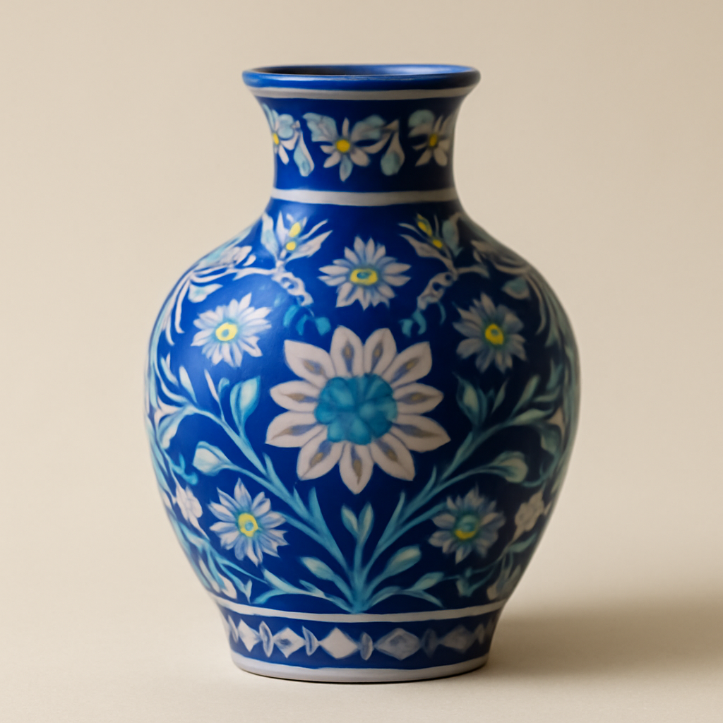 Blue Pottery Vase