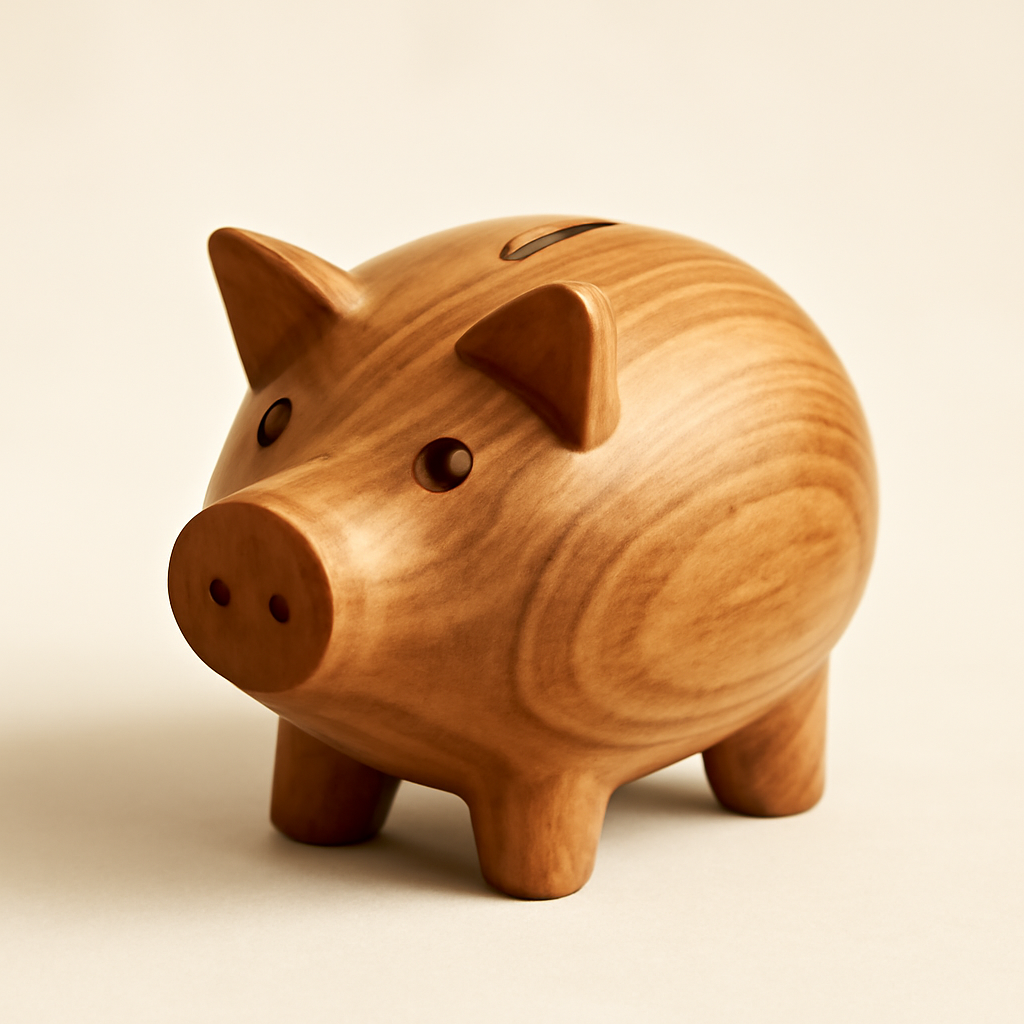 Wooden Money Bank