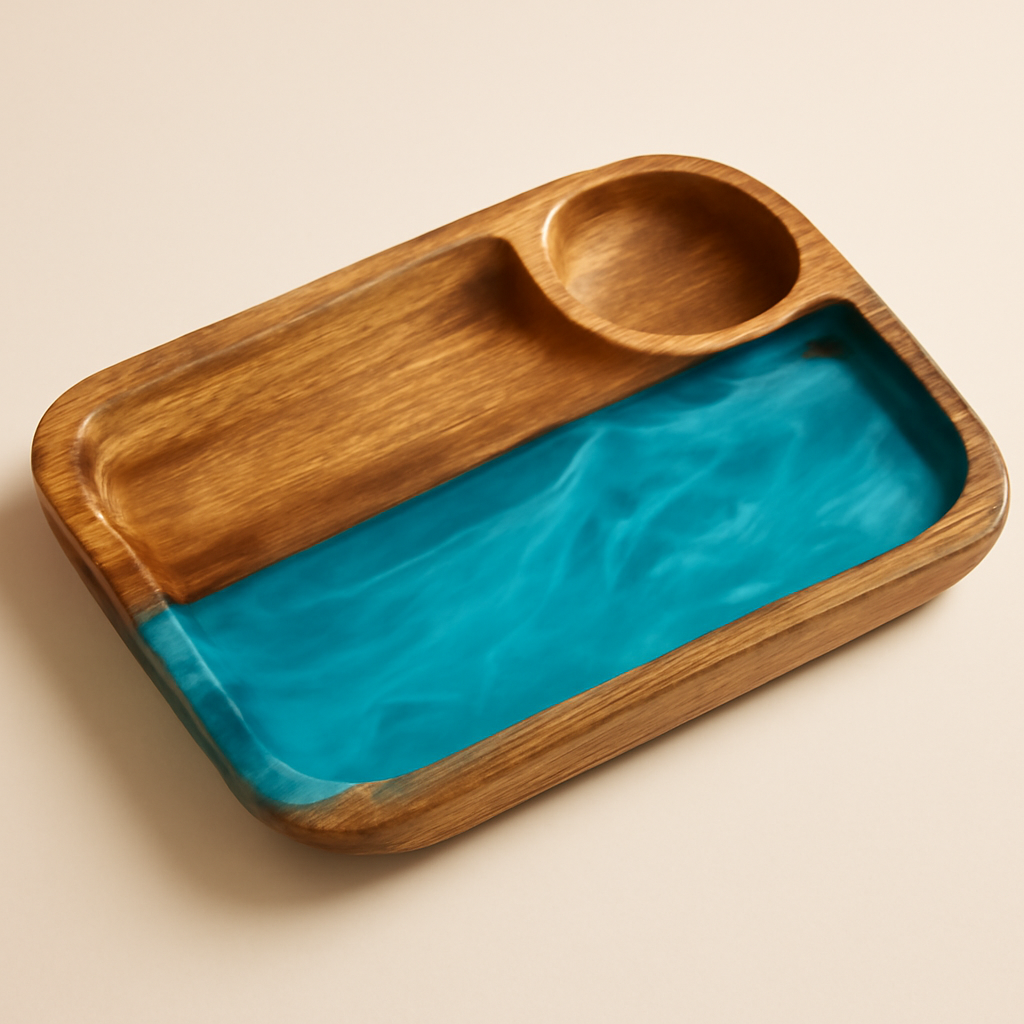 Chip ‘n’ Dip Wooden Platter