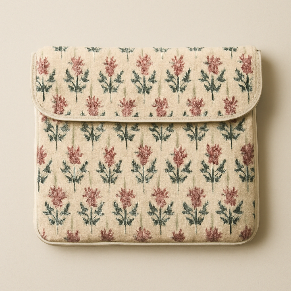 Quilted Cotton Laptop Sleeve