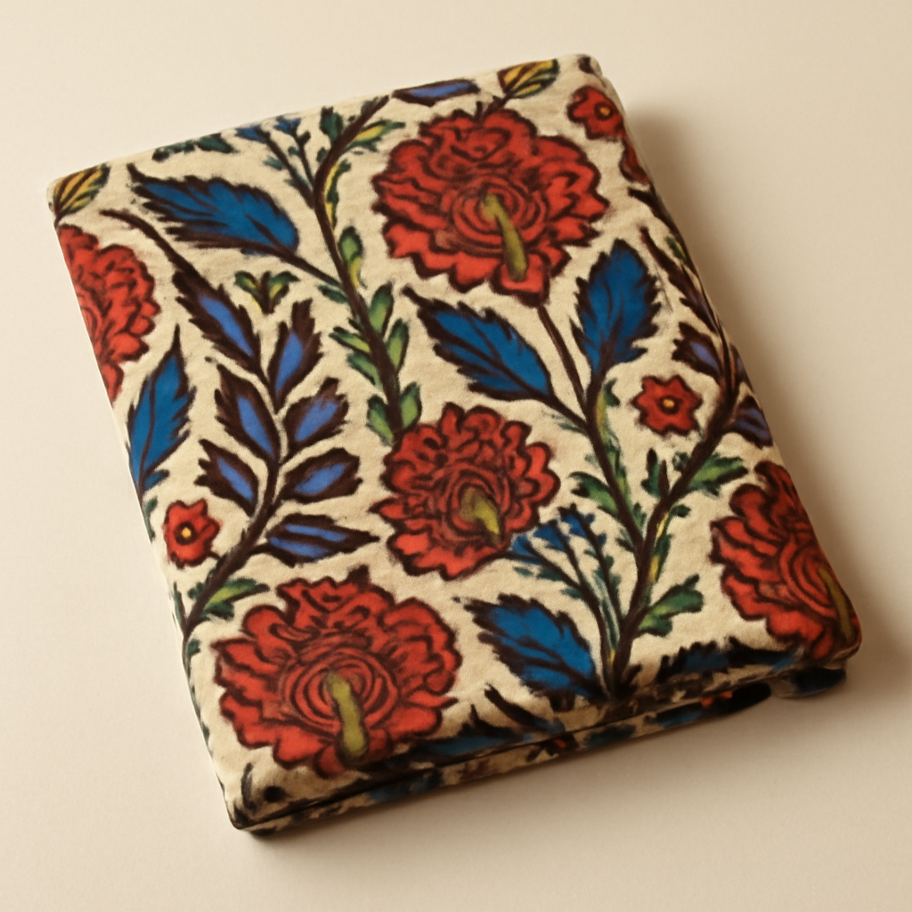 Multicolour Bagh Block Print Cotton Voile