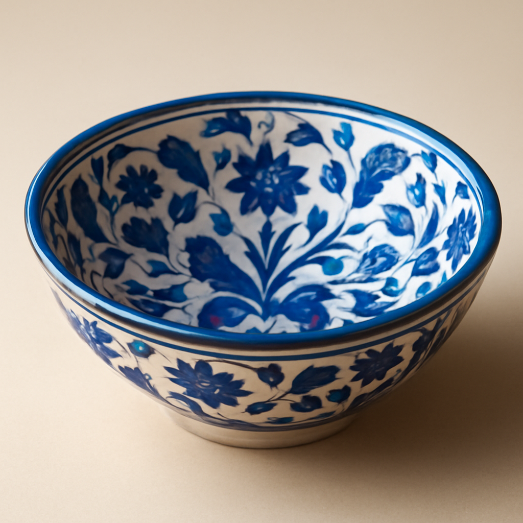 Blue Pottery Bowl